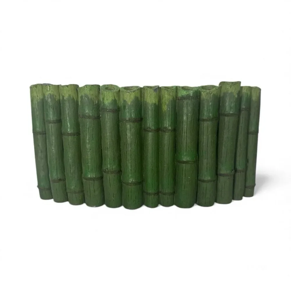 Large Green Bamboo Wall Fish Tank Aquarium Background Decoration New 6X12